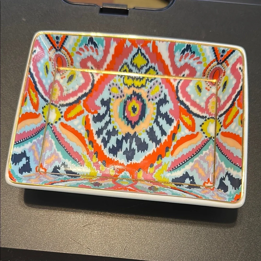 Stella & Dot Vibrant Ceramic jewelry dish
